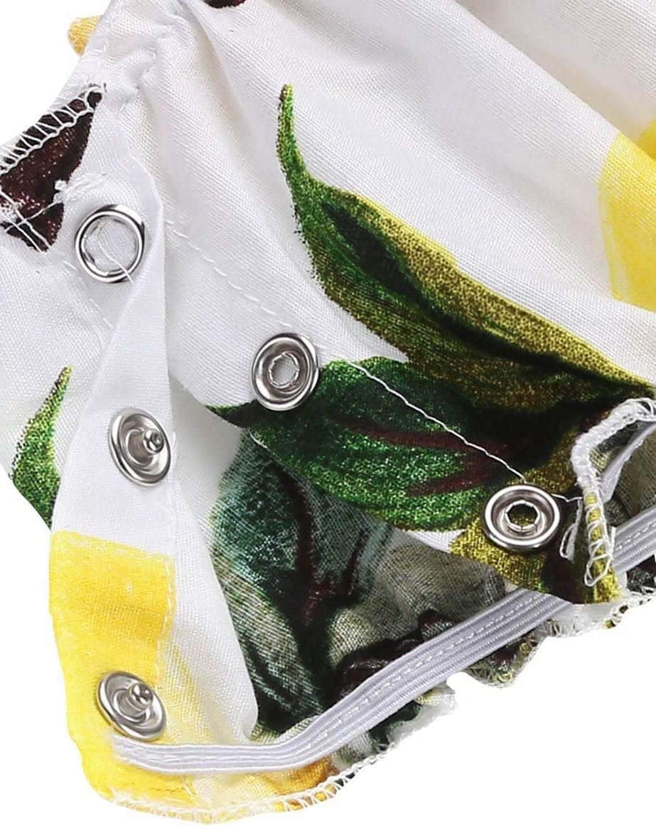 Baby Girl'S Floral Print Ruffles Romper Summer Clothes