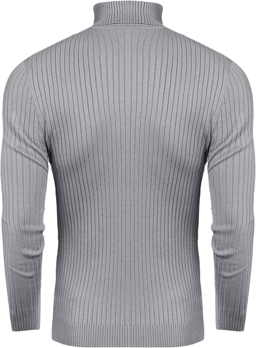 Mens Slim Fit Turtleneck Sweater Cable Knit Thermal Pullover Sweater