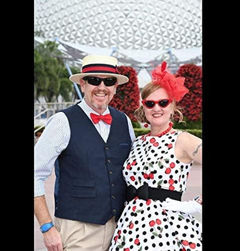Red Fascinators Hat for Women Tea Party Headband Kentucky Derby Wedding Cocktail Flower Mesh Feathers Hair Clip